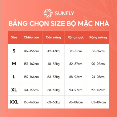 Đồ bộ mặc nhà nữ cotton SUNFLY áo cộc quần ngố SP2.223 - Giá ưu đãi 363k