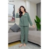 Đồ Bộ Mặc Nhà Nữ Lila Kẻ Caro Dài Cổ, Cotton Mềm Mịn, Thoải Mái, Giá 254.150 VND 4