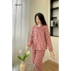 Đồ bộ mặc nhà nữ Suna Clothing P17 caro, cổ bẻ, cotton Nhật mềm mịn, giảm giá 299k 2