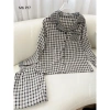 Đồ bộ mặc nhà nữ Suna Clothing P17 caro, cổ bẻ, cotton Nhật mềm mịn, giảm giá 299k 8