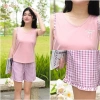 Đồ bộ mặc nhà nữ SUNFLY áo cotton sát nách quần sooc kate ST9.293 giảm còn 419k 4