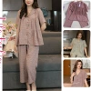 Đồ Bộ Mặc Nhà Pijama Lila Kẻ Sọc Cotton Mềm Mịn Dáng Babydoll Giá Chỉ 248.170₫