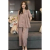 Đồ Bộ Mặc Nhà Pijama Lila Kẻ Sọc Cotton Mềm Mịn Dáng Babydoll Giá Chỉ 248.170₫ 2