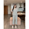 Đồ Bộ Mặc Nhà Pijama Lila Kẻ Sọc Cotton Mềm Mịn Dáng Babydoll Giá Chỉ 248.170₫ 7
