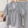 Đồ Bộ Mặc Nhà Pijama Lila Kẻ Sọc Cotton Mềm Mịn Dáng Babydoll Giá Chỉ 248.170₫ 8