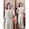 Đồ Bộ Mặc Nhà Set 2 Dây Áo Croptop Lụa Latin Mềm Mại Freesize Giảm 205k 5