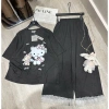 Đồ Bộ Mặc Nhà Set Hoa Nhí Cổ Tròn và Tag Kitty Dễ Thương - Giá ưu đãi 399k giảm 20% 4
