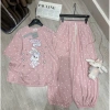 Đồ Bộ Mặc Nhà Set Len Thỏ Chấm Bi, Hình Chuột Mickey, Đội Mũ, Charm Quả Bông - 369k 2