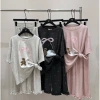 Đồ Bộ Mặc Nhà Set Len Thỏ Chấm Bi, Hình Chuột Mickey, Đội Mũ, Charm Quả Bông - 369k 8