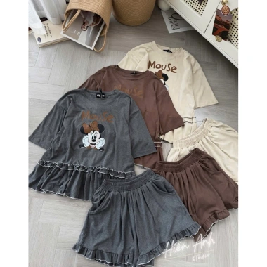 Đồ Bộ Mặc Nhà Thun Cotton Viền Ren Trái Tim + Quần Suông Gấu Bèo – Giá 310k (từ 397k) 4 Đồ Bộ Mặc Nhà Thun Cotton Viền Ren Trái Tim + Quần Suông Gấu Bèo – Giá 310k (từ 397k) 4