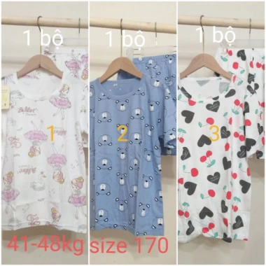 Đồ bộ ngắn tay xuất hàn cho bé trai, bé gái size 28-48kg giá chỉ 53.400đ