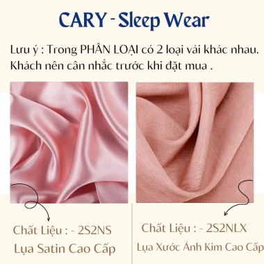 Đồ bộ ngủ 2 dây CARY - Quần đùi lụa mềm mát, giá chỉ 79.000₫, giảm còn 79k 2