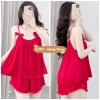 Đồ bộ ngủ 2 dây CARY - Quần đùi lụa mềm mát, giá chỉ 79.000₫, giảm còn 79k 5