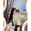 Đồ Bộ Ngủ Nữ Chất Lụa Latin Mềm Mịn Dài Tay Xoắn Free Size 40-60kg Giá 92.400 5