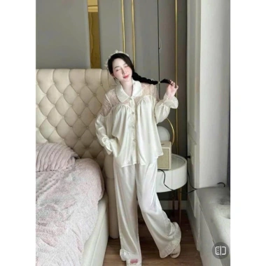Đồ Bộ Ngủ Nữ Lụa Latin Mềm Mịn Dài Tay Free Size 40-60kg Giá ưu đãi 197.650đ 9 Đồ Bộ Ngủ Nữ Lụa Latin Mềm Mịn Dài Tay Free Size 40-60kg Giá ưu đãi 197.650đ 9