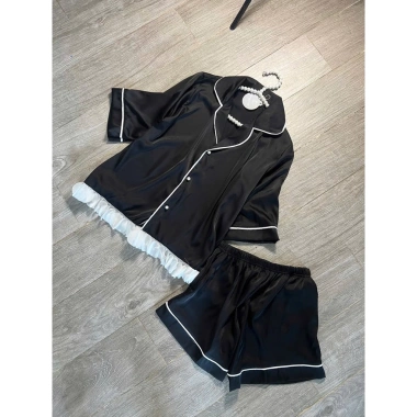 Đồ bộ ngủ nữ lụa Latin mềm mịn, đùi free size 40‑60kg, giá chỉ 169.000₫ 9