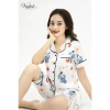 Đồ bộ ngủ nữ pijama lửng tay ngắn lụa cao cấp VADESI – Thoáng mát mềm mịn thấm hút 269k 2