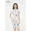 Đồ bộ ngủ nữ pijama lửng tay ngắn lụa cao cấp VADESI – Thoáng mát mềm mịn thấm hút 269k 4