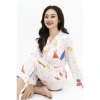 Đồ Bộ Ngủ Pijama VADESI Lụa Cao Cấp Nữ Nhiều Màu Dài Tay Thấm Hút, Thoáng Mát, Đẹp Sau Sinh 3