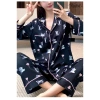 Đồ Bộ Ngủ Pijama VADESI Lụa Cao Cấp Nữ Nhiều Màu Dài Tay Thấm Hút, Thoáng Mát, Đẹp Sau Sinh 9