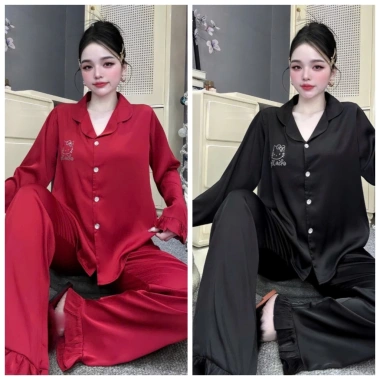 Đồ bộ ngủ tiểu thư Kitty áo túi ép đá mèo lụa Latin mềm mịn, free size 40‑58kg giảm giá 214.400₫ 6 Đồ bộ ngủ tiểu thư Kitty áo túi ép đá mèo lụa Latin mềm mịn, free size 40‑58kg giảm giá 214.400₫ 6
