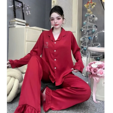 Đồ bộ ngủ tiểu thư Kitty áo túi ép đá mèo lụa Latin mềm mịn, free size 40‑58kg giảm giá 214.400₫ 7 Đồ bộ ngủ tiểu thư Kitty áo túi ép đá mèo lụa Latin mềm mịn, free size 40‑58kg giảm giá 214.400₫ 7