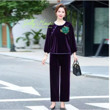 Đồ bộ nhung trung niên nữ cao cấp - Mặc nhà thoải mái, quà tặng ý nghĩa cho bà mẹ - Giá ưu đãi 160.000₫ 3 Đồ bộ nhung trung niên nữ cao cấp - Mặc nhà thoải mái, quà tặng ý nghĩa cho bà mẹ - Giá ưu đãi 160.000₫ 3