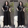 Đồ bộ nữ áo cotton họa tiết số 7+quần ống rộng nơ - Mặc nhà thoải mái, 199k
