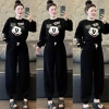 Đồ bộ nữ áo phông nỉ dài tay Mickey quần dài bo gấu cạp chun dây rút 129k 3