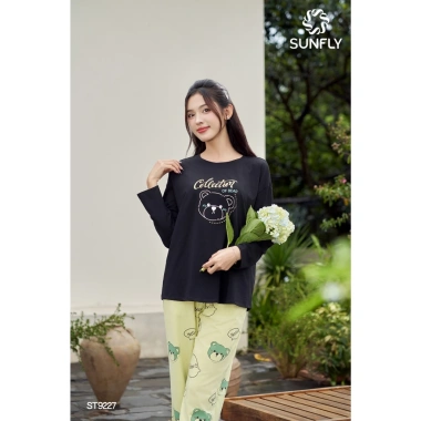 Đồ bộ nữ cotton compact áo dài quần dài - Mặc nhà thoải mái, giảm còn 294k