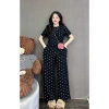 Đồ bộ nữ cotton D29 size 40-85kg, quần dài ống rộng họa tiết nơ, set fullsize đi chơi, mặc nhà - giá 165.454₫