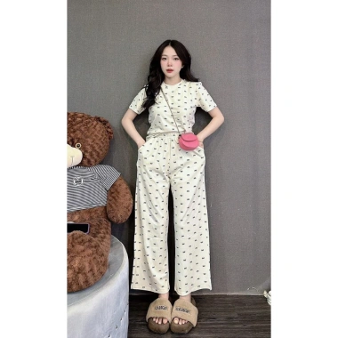 Đồ bộ nữ cotton D29 size 40-85kg, quần dài ống rộng họa tiết nơ, set fullsize đi chơi, mặc nhà - giá 165.454₫ 8 Đồ bộ nữ cotton D29 size 40-85kg, quần dài ống rộng họa tiết nơ, set fullsize đi chơi, mặc nhà - giá 165.454₫ 8