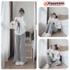 Đồ bộ nữ cotton in hình chó, quần ống suông và áo dài tay Xiaomimi - Giá 229k