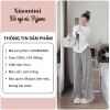 Đồ bộ nữ cotton in hình chó, quần ống suông và áo dài tay Xiaomimi - Giá 229k 2