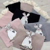 Đồ bộ nữ Juvigo chất len thỏ áo dài tay cổ tròn in hình mix quần suông ống rộng viền bèo tiểu thư 254.595 đồng 8
