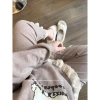 Đồ bộ nữ Juvigo chất len thỏ áo dài tay cổ tròn in hình mix quần suông ống rộng viền bèo tiểu thư 254.595 đồng 9