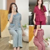 Đồ bộ nữ mặc nhà họa tiết kẻ caro, chất liệu mềm mịn, thoáng mát - Giá 229k