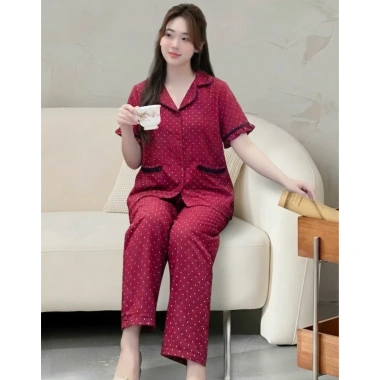 Đồ bộ nữ mặc nhà họa tiết kẻ caro, chất liệu mềm mịn, thoáng mát - Giá 229k 10