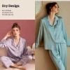 Đồ bộ nữ mặc nhà pijama dài tay lụa ngọc trai cao cấp mát mẻ, mềm mại 158.999 VND