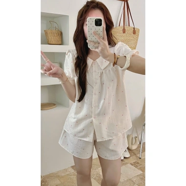 Đồ Bộ Nữ Mềm Mịn Thoáng Mát Lụa Cao Cấp Pijama Mùa Hè 2.025, Giá 99.000₫ 9