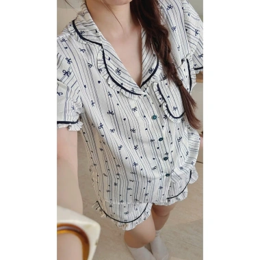 Đồ Bộ Nữ Mềm Mịn Thoáng Mát Lụa Cao Cấp Pijama Mùa Hè 2.025, Giá 99.000₫ 10