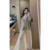 Đồ bộ nữ tay dài họa tiết sọc phong cách Quảng Châu – Pyjama lụa freesize, ngủ thoải mái, giá chỉ 224.000₫ 3