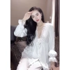 Đồ bộ nút ngọc tiểu thư lụa Latin siêu xinh, giá chỉ 199.000 VND giảm mạnh 5