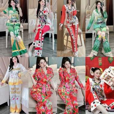 Đồ Bộ Piijama Tết Lá Bài Tứ Sắc – Hoa Tươi Rực Rỡ, Giá 89.000 VNĐ – Hot Trend