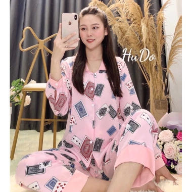 Đồ Bộ Piijama Tết Lá Bài Tứ Sắc – Hoa Tươi Rực Rỡ, Giá 89.000 VNĐ – Hot Trend