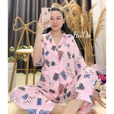 Đồ Bộ Piijama Tết Lá Bài Tứ Sắc – Hoa Tươi Rực Rỡ, Giá 89.000 VNĐ – Hot Trend