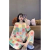 Đồ bộ pijama tay dài, quần dài cổ tròn xinh xắn tiểu thư, size 40‑55kg, giảm tới 139k 2
