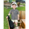 Đồ Bộ Polo Cộc Tay Bé Trai Thêu Chữ Cotton Mềm Thấm Hút Mồ Hôi Size 8 23kg 245k 4