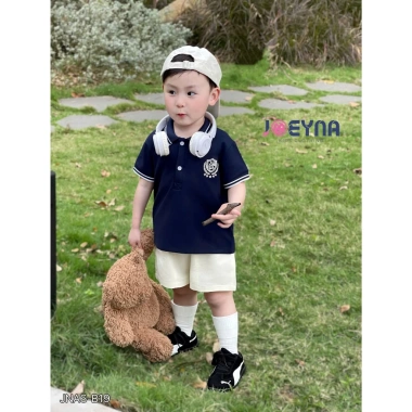 Đồ Bộ Polo Cộc Tay Bé Trai Thêu Chữ Cotton Mềm Thấm Hút Mồ Hôi Size 8 23kg 245k 6 Đồ Bộ Polo Cộc Tay Bé Trai Thêu Chữ Cotton Mềm Thấm Hút Mồ Hôi Size 8 23kg 245k 6
