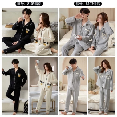 Đồ bộ pyjama nam nữ cotton tổ ong thoáng mát - Đồ mặc nhà thời trang | DANBAM SHOP